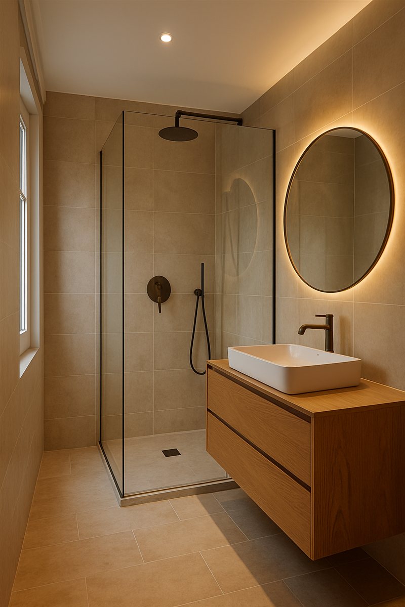 Reforma baño elegante